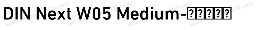 DIN Next W05 Medium字体转换